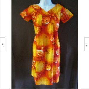 Vintage 50's 60's Lei ipo Hawaiian Aloha Dress XXS